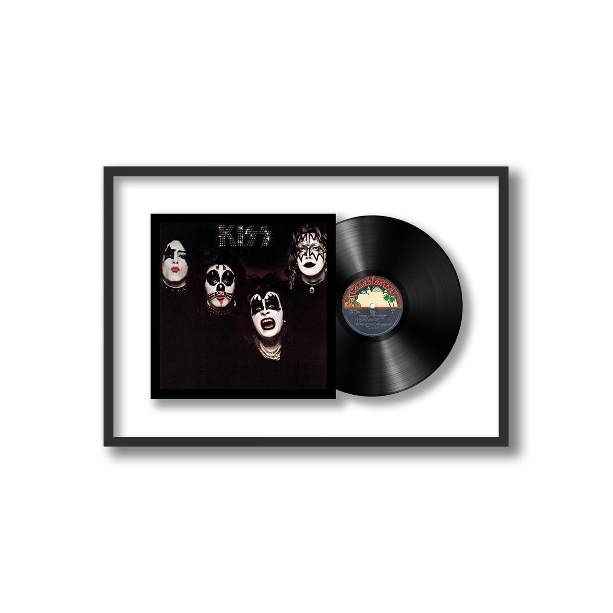 KISS - KISS - Framed Vinyl Record