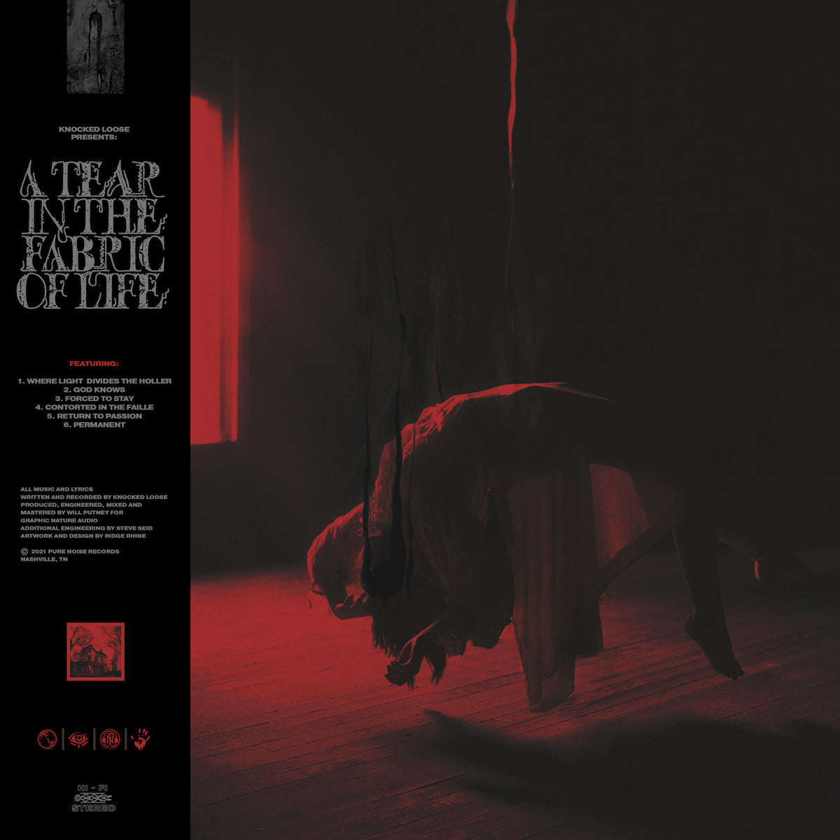 A Tear In The Fabric Of Life (Colored Vinyl, Blood Red W/ Black Splatter, Indie Exclusive) Vinyl Record