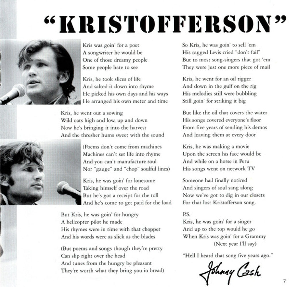 Kris Kristofferson – Kristofferson Music CD