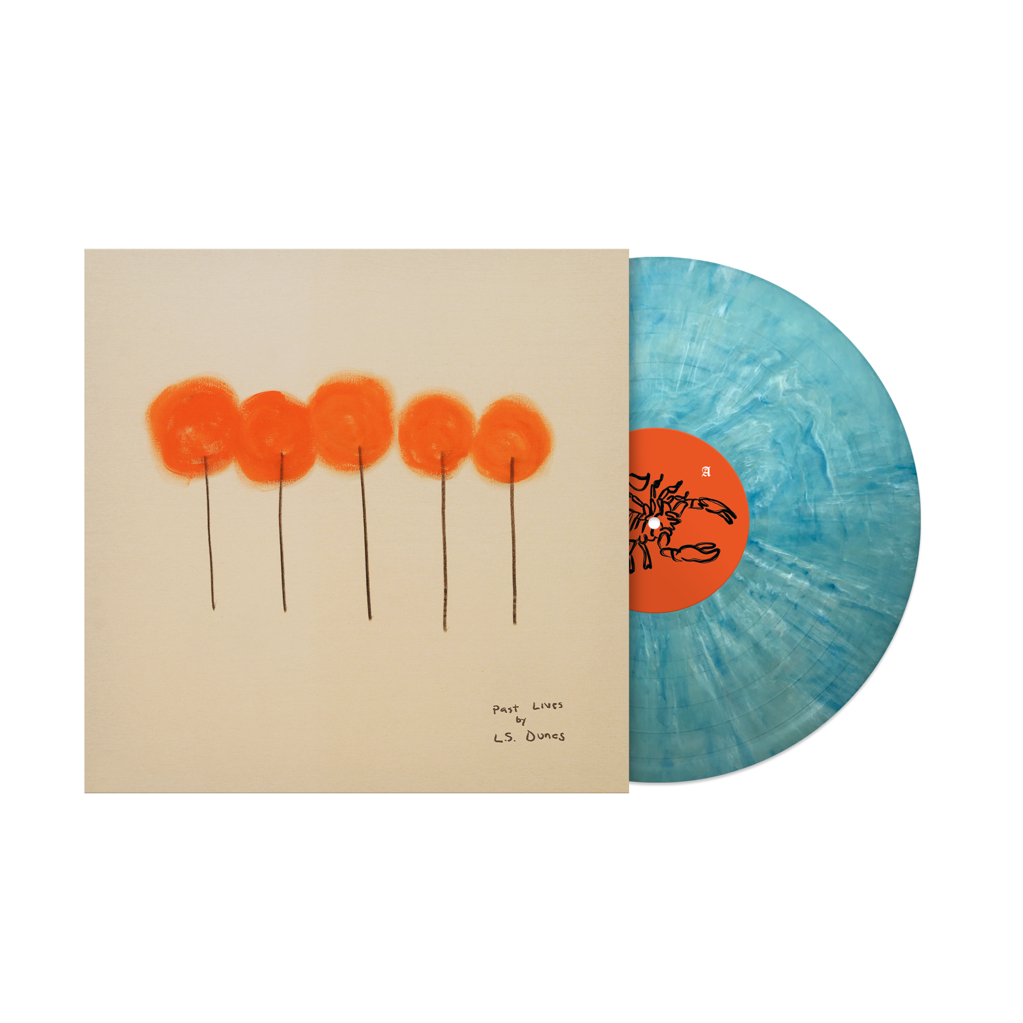 Past Lives - Blue Marbled Vinyl Record