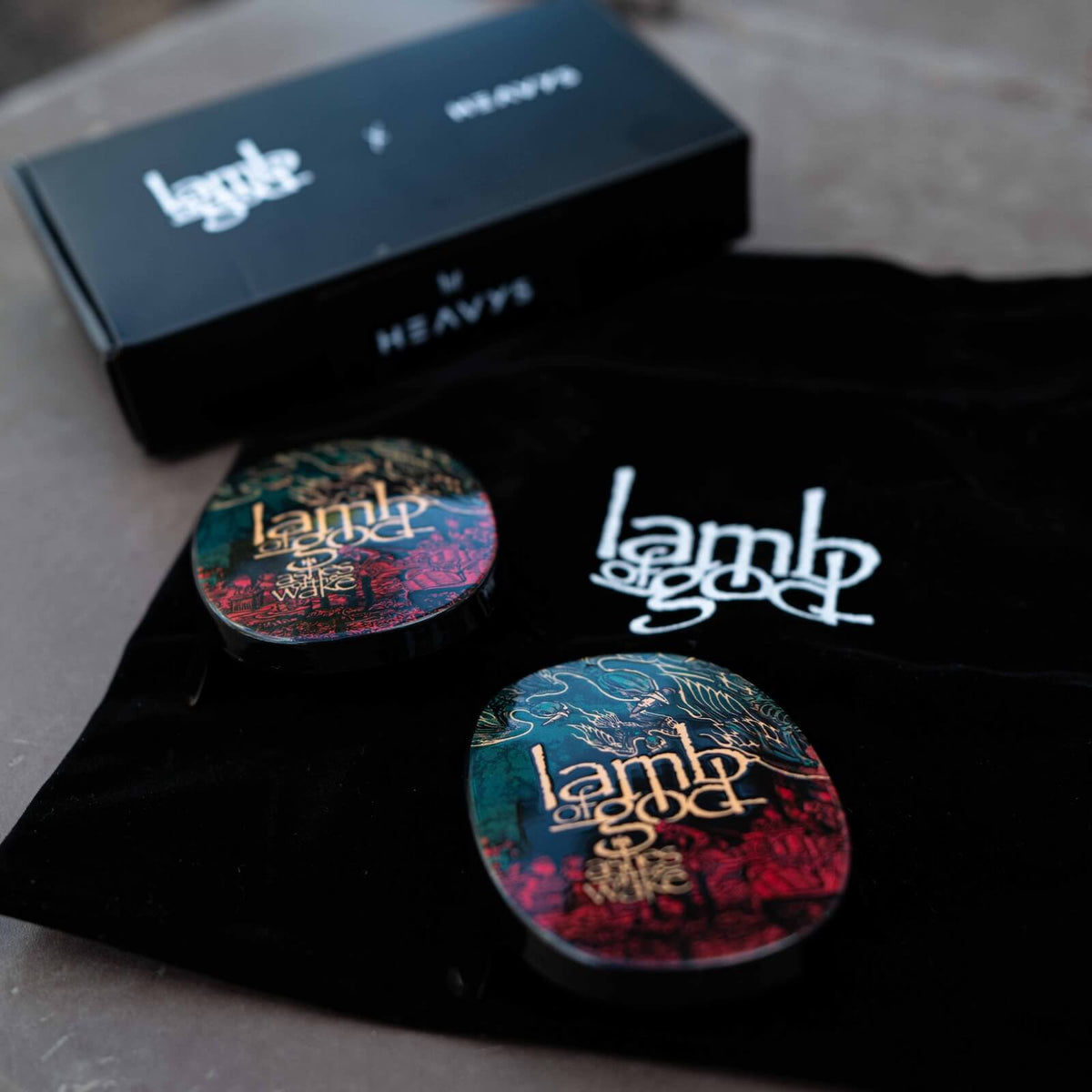 Lamb of God Ashes of The Wake Limited Edition HEAVYS Headphone Shells & Headphone Bundle