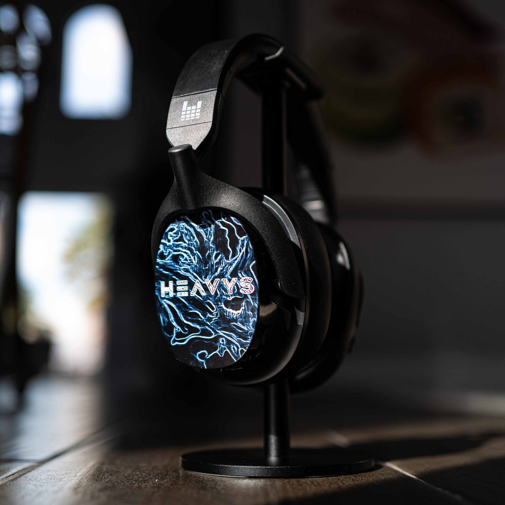 Bluewave Summer Edition by Artist T1M Limited Edition HEAVYS Headphone Shells & Headphone Bundle