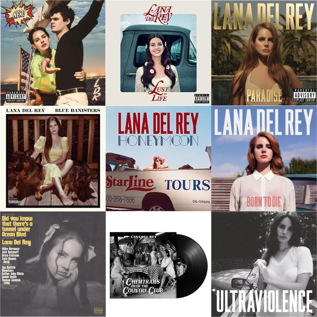 Chemtrails Over The Country Club & Blue Banisters (2LP) & Did You Know That There’S A Tunnel Under Ocean Blvd (X) (2LP/180G) & Nfr! (2LP) & Born To Die & Paradise & Ultraviolence & Honeymoon & Lust For Life