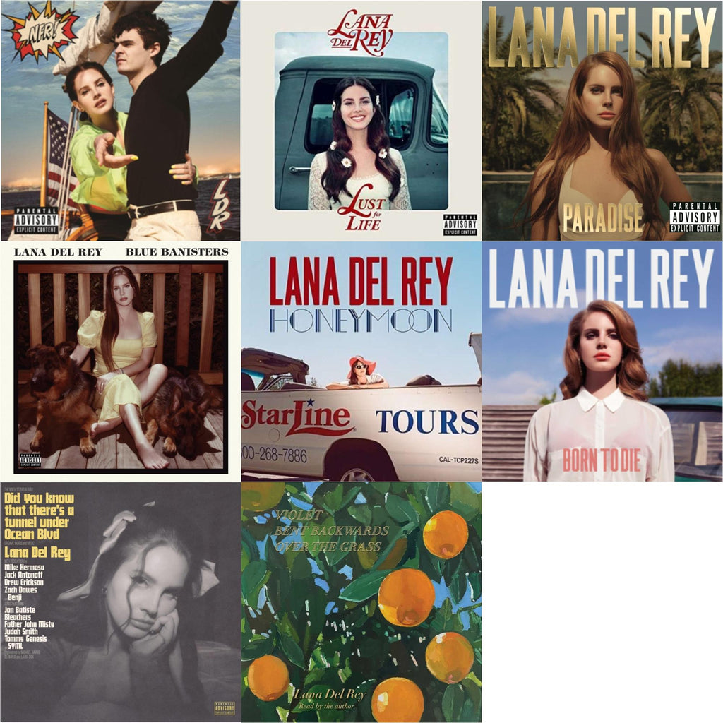 Blue Banisters (2LP) & Did You Know That There’S A Tunnel Under Ocean Blvd (X) (2LP/180G) & Violet Bent Backwards Over The Grass (180G) & Nfr! (2LP) & Born To Die & Paradise & Honeymoon & Lust For Life