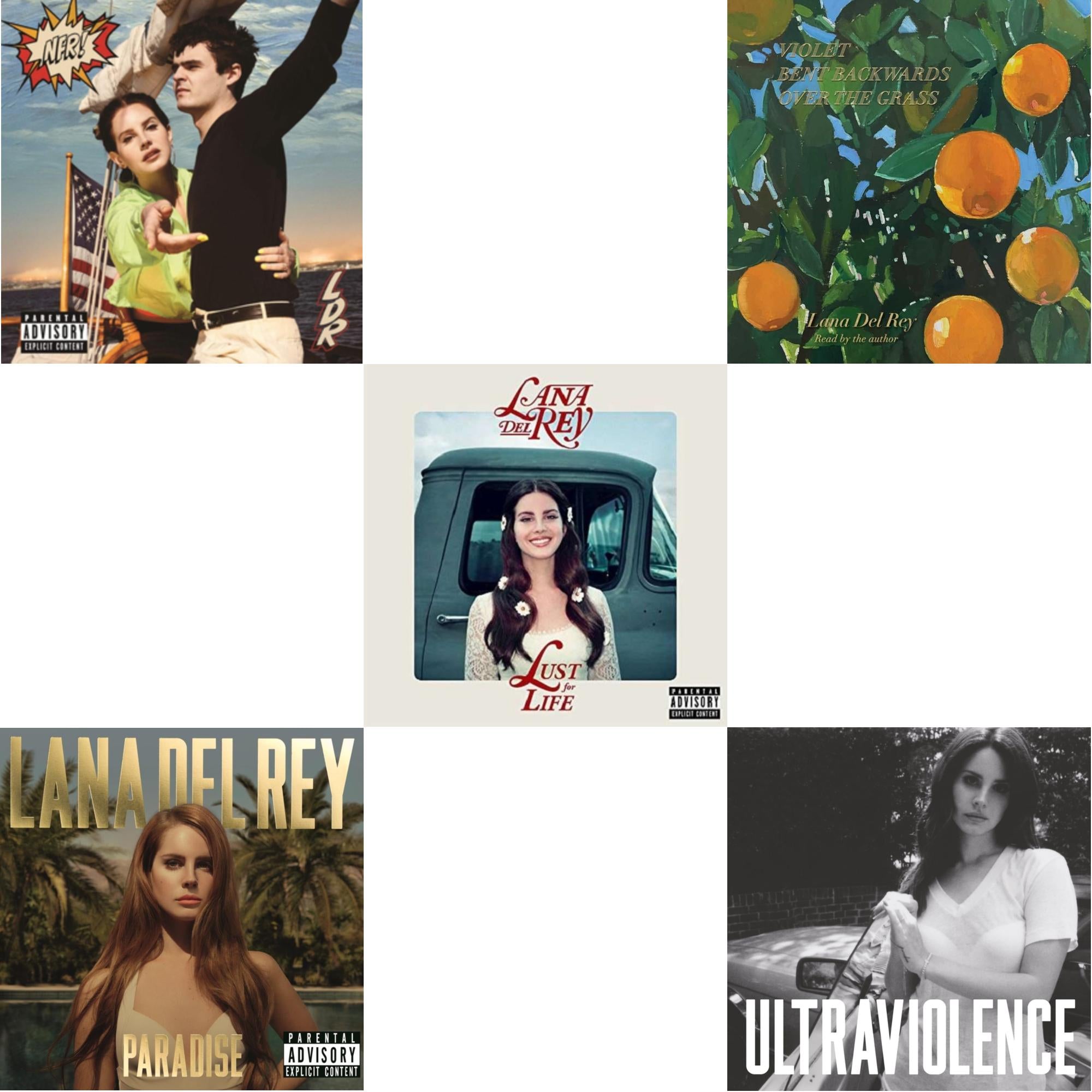 Violet Bent Backwards Over The Grass (180G) & Nfr! (2LP) & Paradise & Ultraviolence & Lust For Life