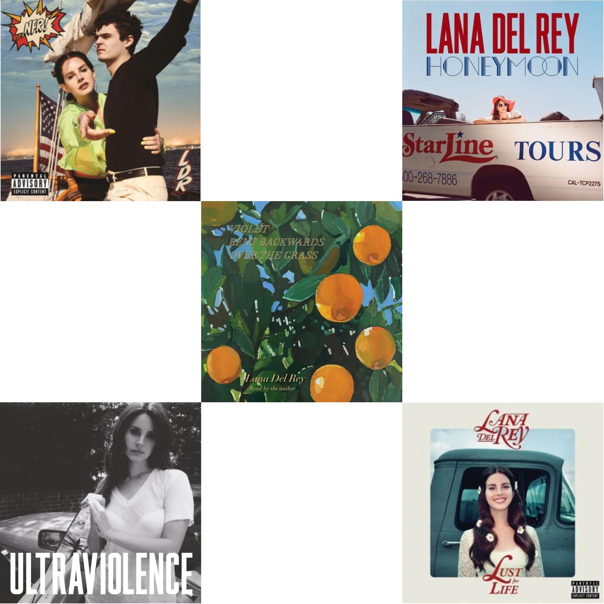 Violet Bent Backwards Over The Grass & Nfr! & Ultraviolence & Honeymoon & Lust For Life