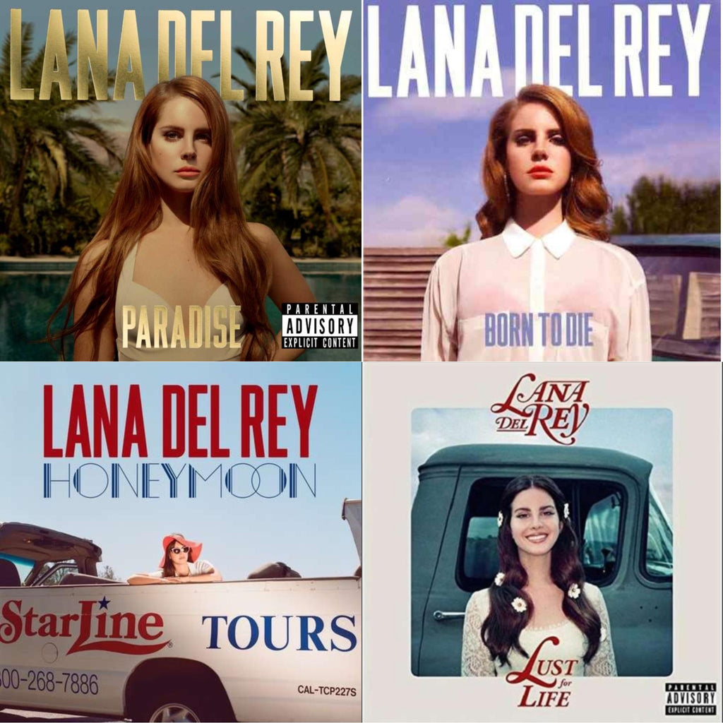 Lana Del Rey - Born To Die & Paradise & Honeymoon & Lust For Life - CD Bundle