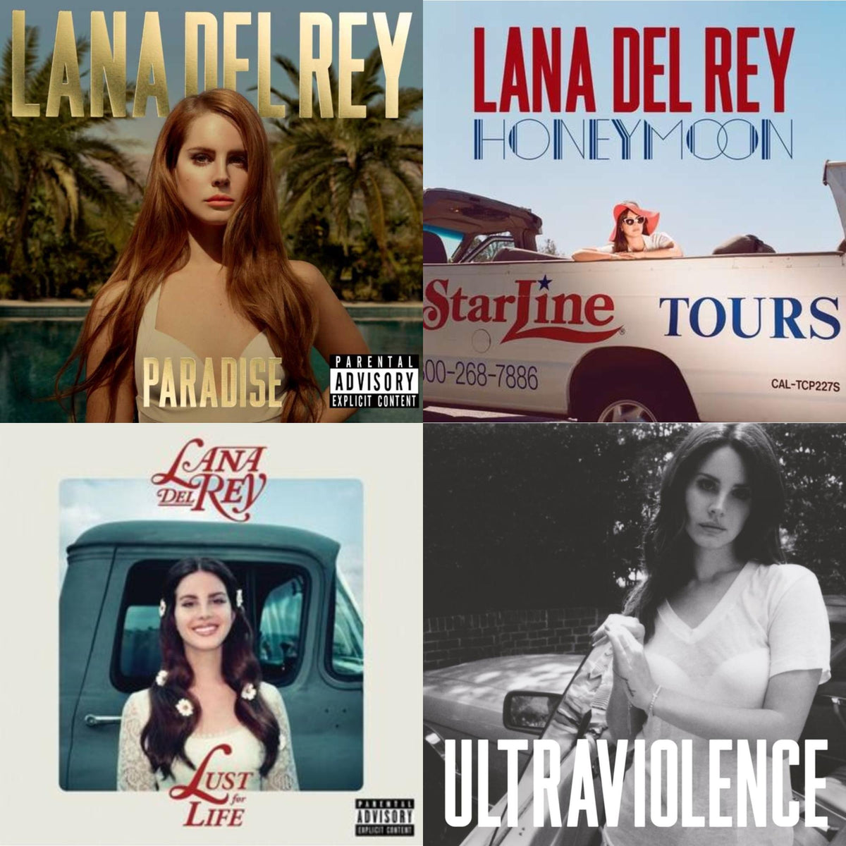 Paradise & Ultraviolence & Honeymoon & Lust For Life
