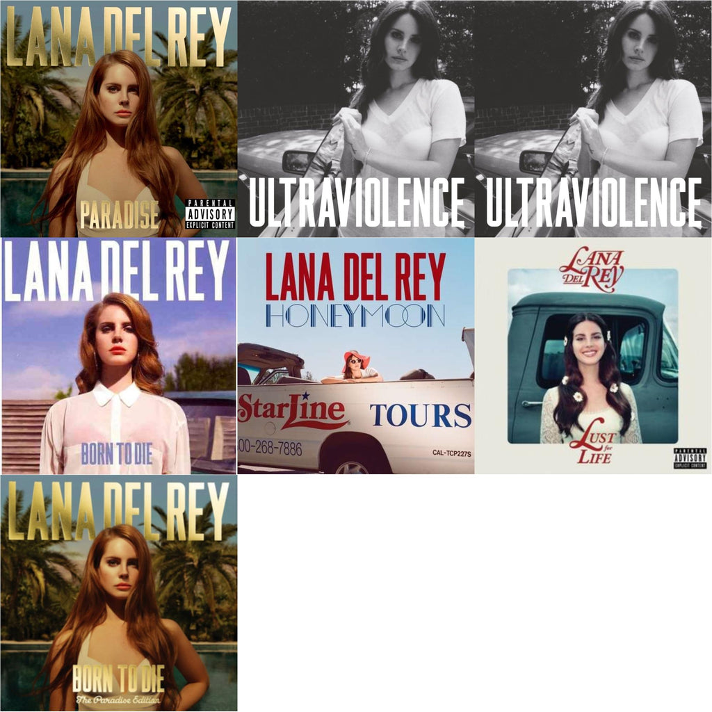 Born To Die & Born To Die (Paradise Edition) & Paradise & Ultraviolence & Ultraviolence & Honeymoon & Lust For Life
