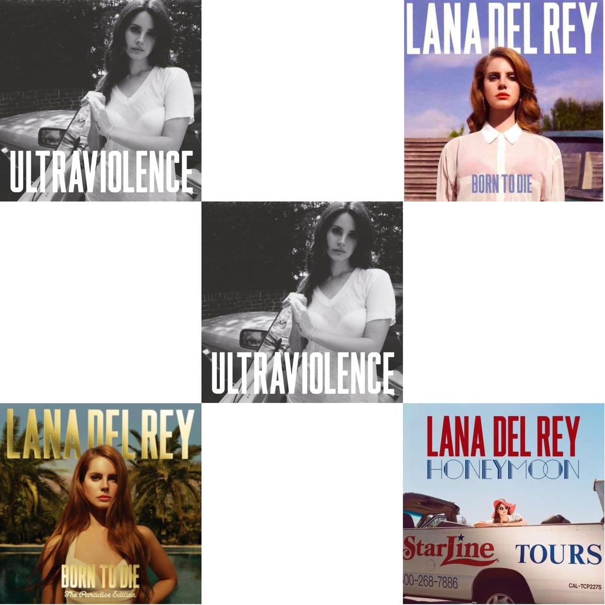 Born To Die & Born To Die (Paradise Edition) & Ultraviolence & Ultraviolence & Honeymoon