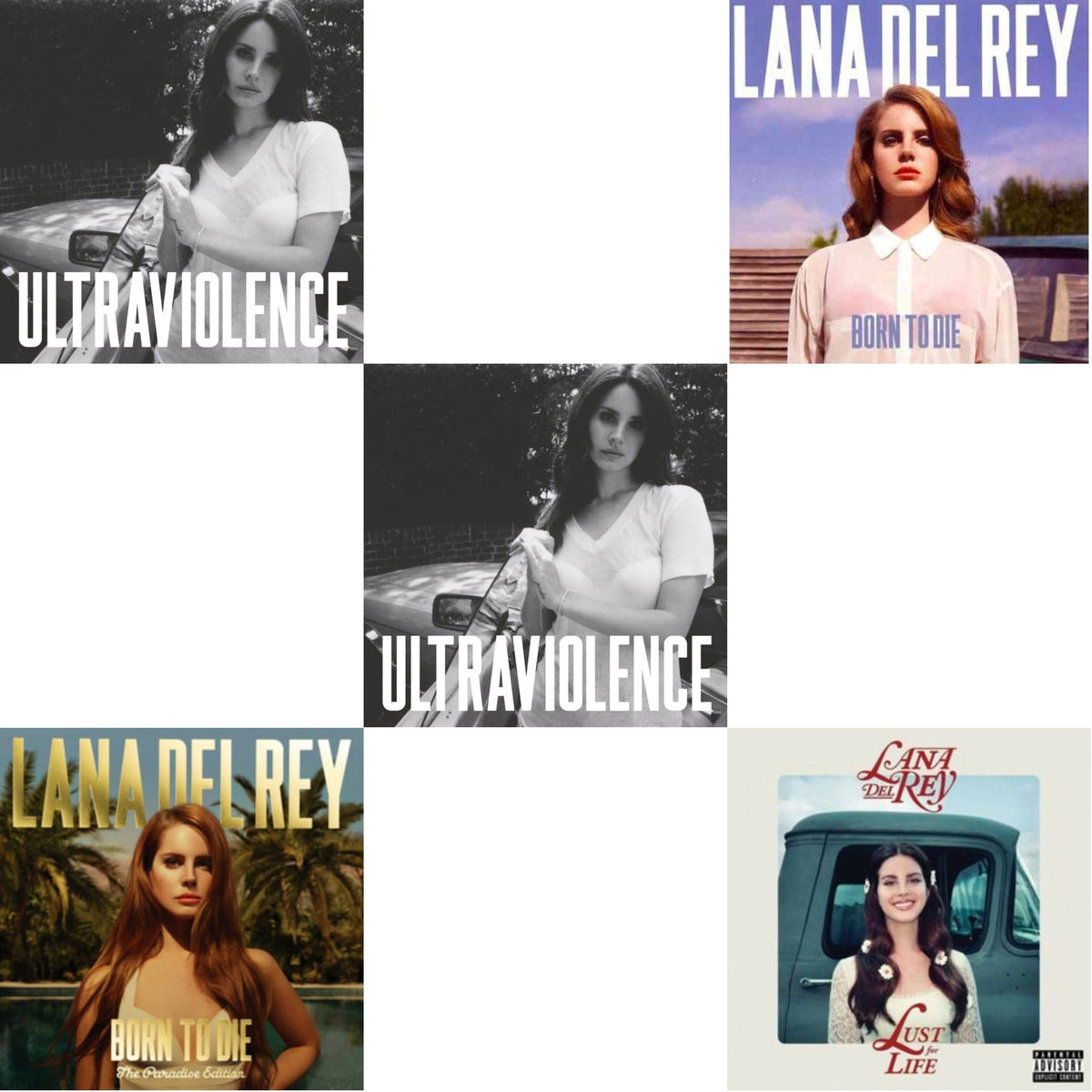 Born To Die & Born To Die (Paradise Edition) & Ultraviolence & Ultraviolence & Lust For Life
