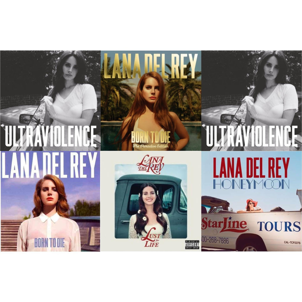 Born To Die & Born To Die (Paradise Edition) & Ultraviolence & Ultraviolence & Honeymoon & Lust For Life