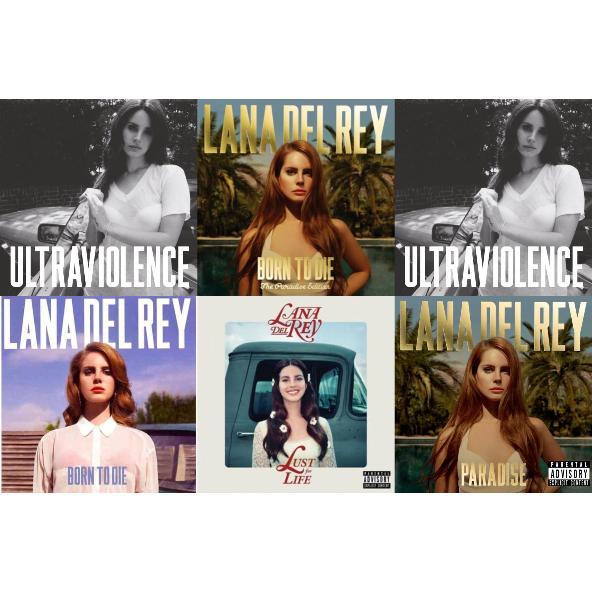 Born To Die & Born To Die (Paradise Edition) & Paradise & Ultraviolence & Ultraviolence & Lust For Life