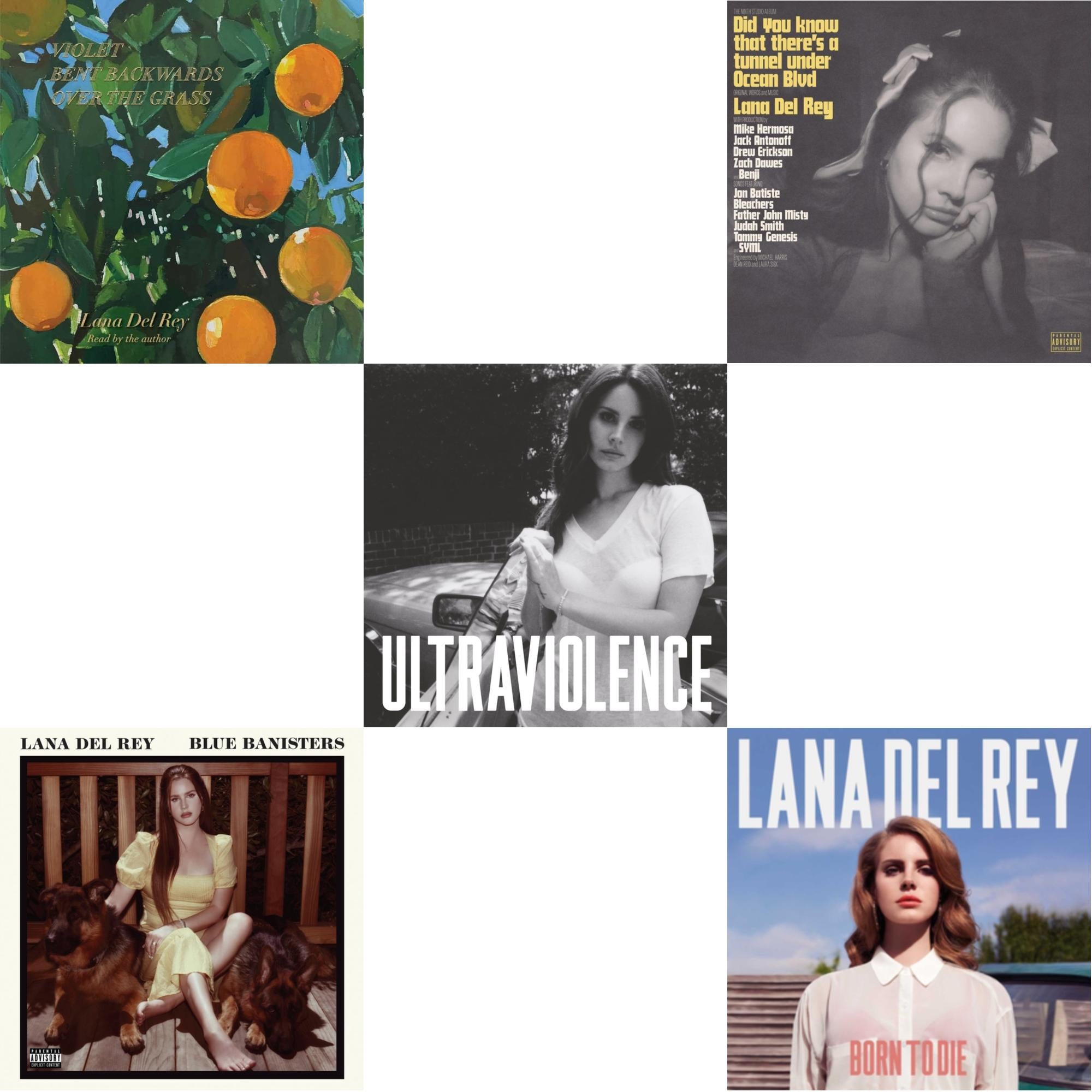Blue Banisters (2LP) & Did You Know That There’S A Tunnel Under Ocean Blvd (X) (2LP/180G) & Violet Bent Backwards Over The Grass (180G) & Born To Die & Ultraviolence