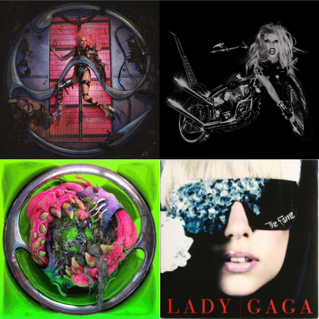 Lady Gaga - Chromatica (180G) & Born This Way - The Tenth Anniversary (3LP) & Dawn Of Chromatica (Clear LP Vinyl) & Fame