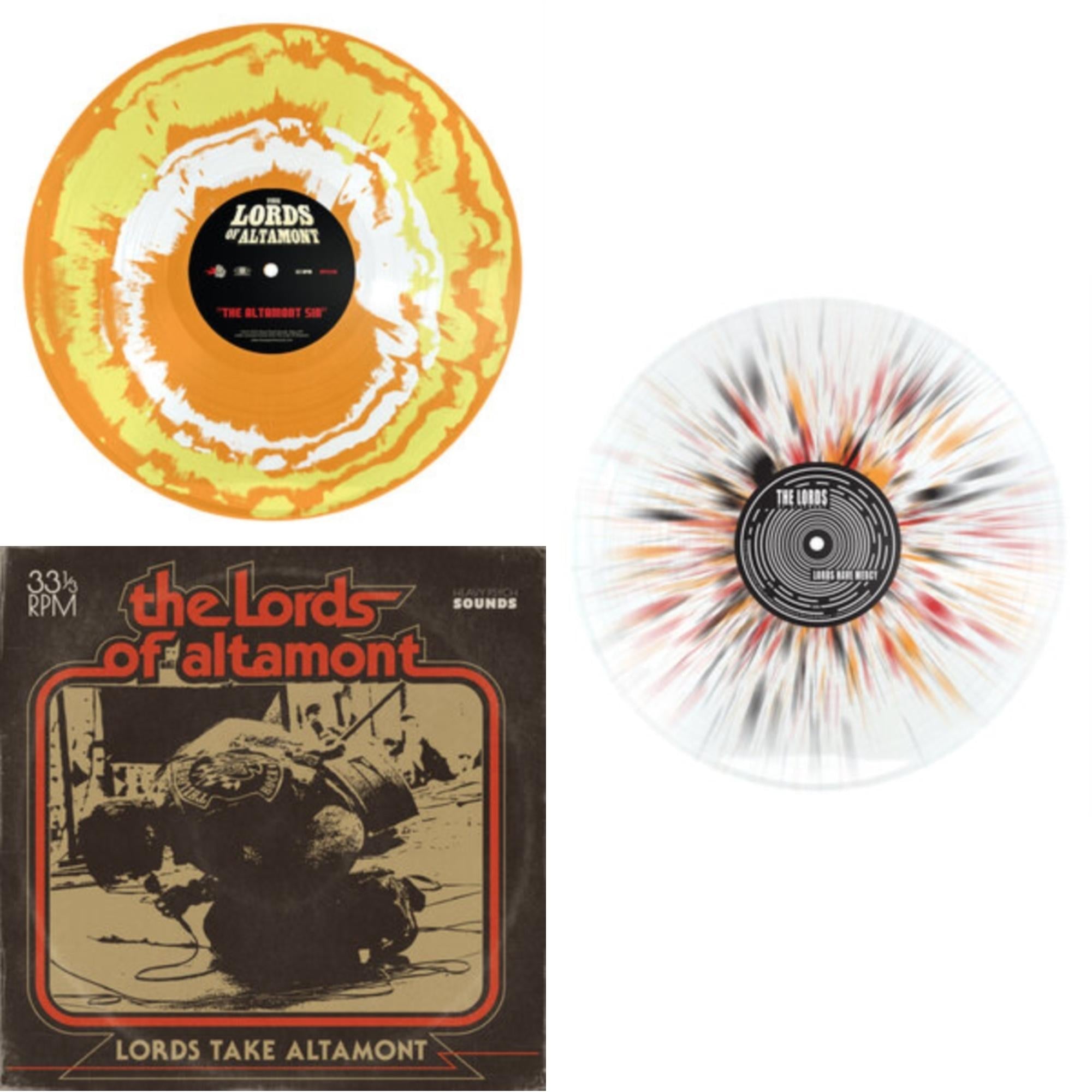 Lords Have Mercy (Red/Orange/Black Splatter LP Vinyl) & Altamont Sin (Orange/White/Yellow LP Vinyl) & Take Altamont