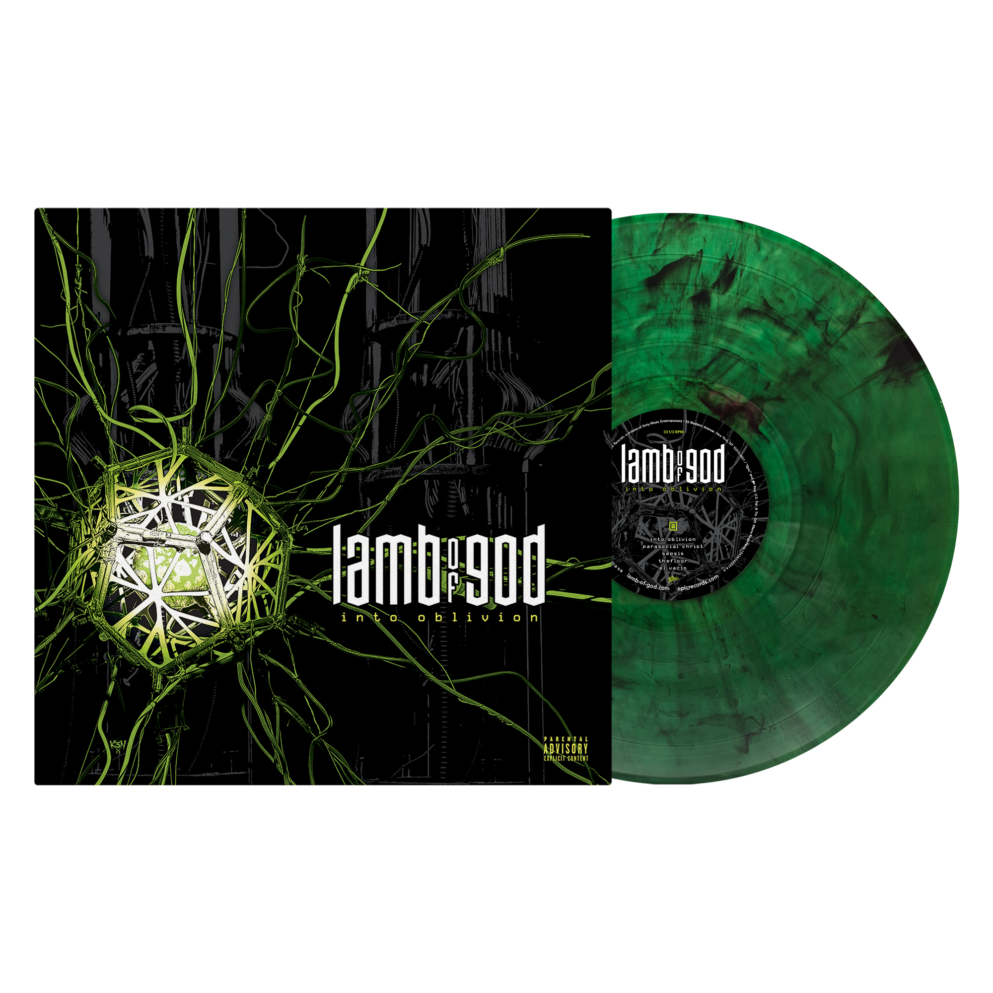 Lamb Of God - Into Oblivion LP (Exclusive – Green Smoke Vinyl) - Vinyl Record