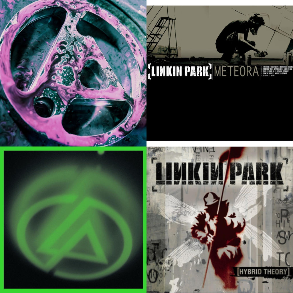 Linkin Park - From Zero (Deluxe/2LP/Translucent Emerald Green Vinyl) & Meteora (Marbled LP Vinyl) & Papercuts (2LP) & Hybrid Theory