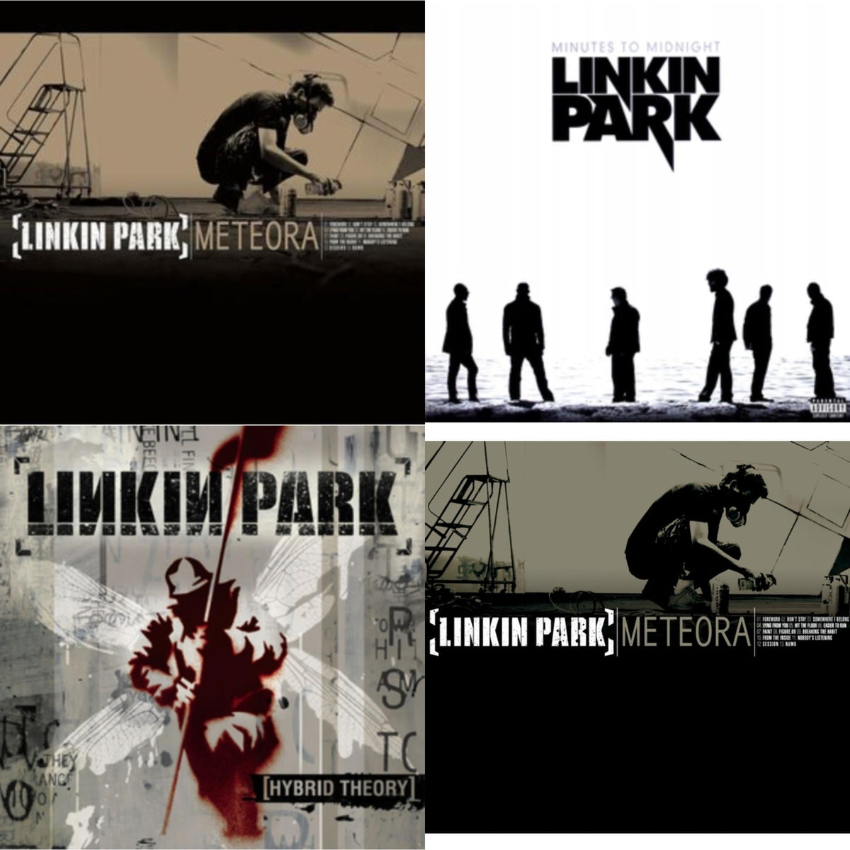 Meteora (Marbled LP Vinyl) & Meteora & Hybrid Theory & Minutes To Midnight