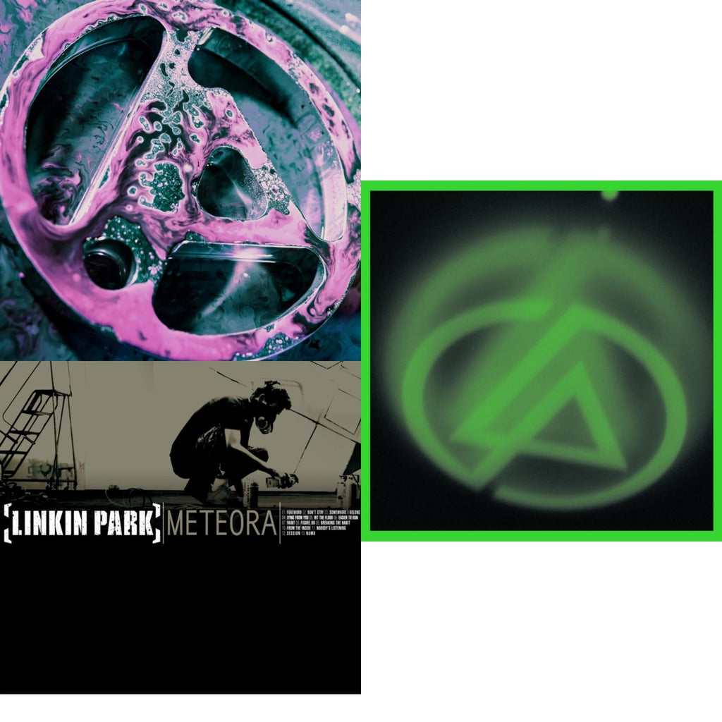 From Zero (Deluxe/2LP/Translucent Emerald Green Vinyl) & Meteora (Marbled LP Vinyl) & Papercuts (2LP)