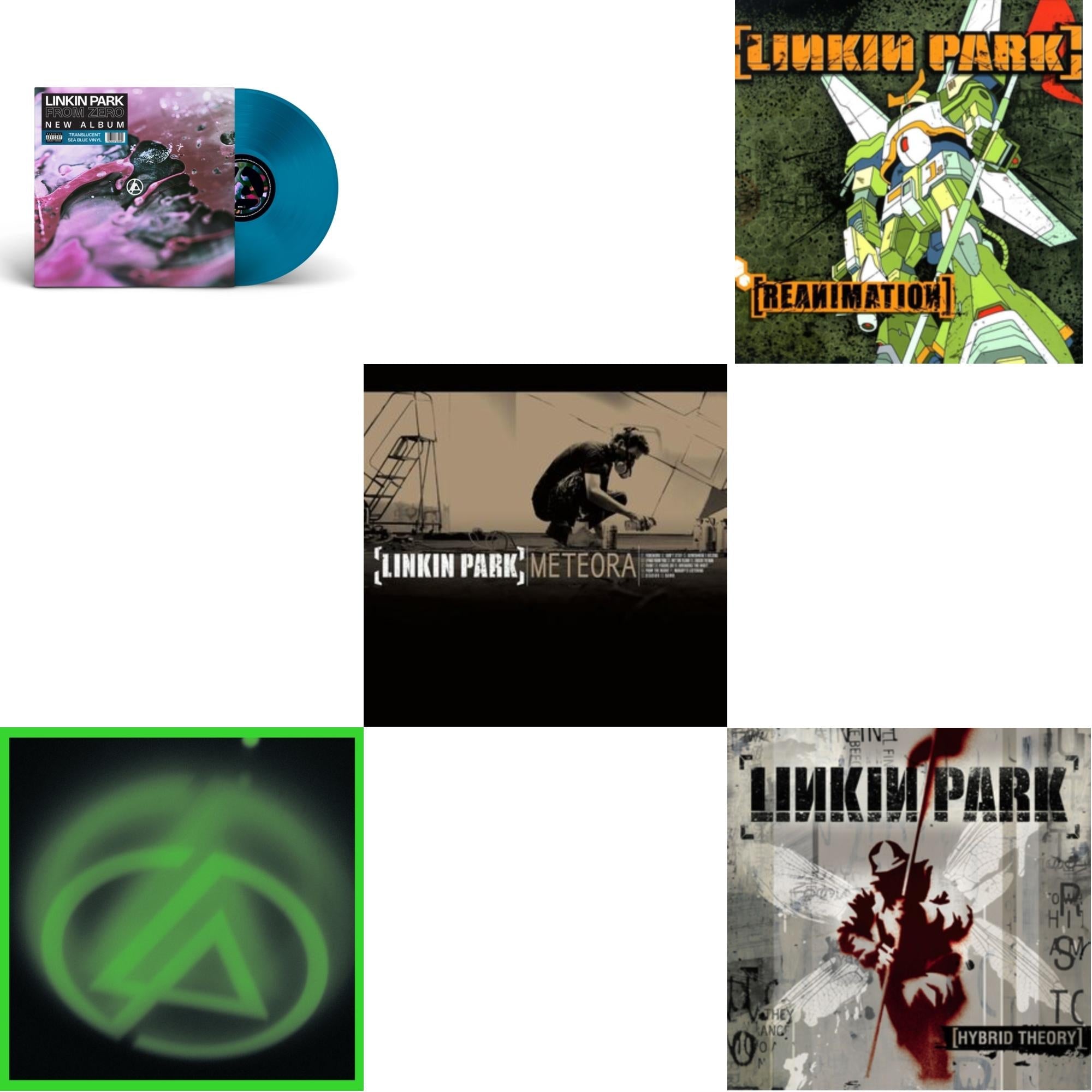 Linkin Park - From Zero (Translucent Sea Blue LP Vinyl) & Papercuts (2LP) & Meteora & Reanimation & Hybrid Theory