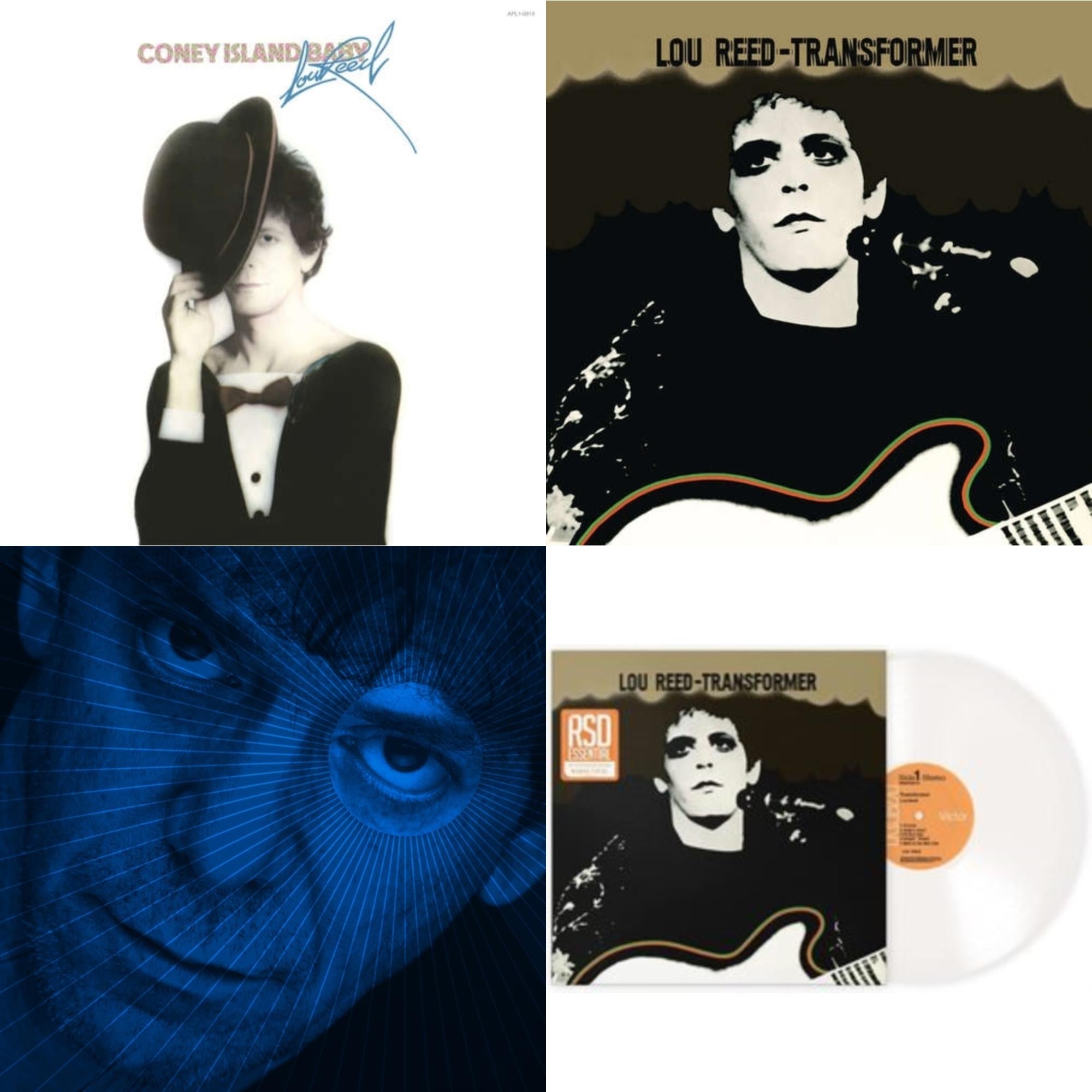 Lou Reed - Transformer (50Th Anniversary/White LP Vinyl) (Rsd Essential) & Set The Twilight Reeling (X) (2LP/Etching Side 4) & Transformer (150G LP Vinyl) (Remastered) & Coney Island Baby (150G) (Remastered)