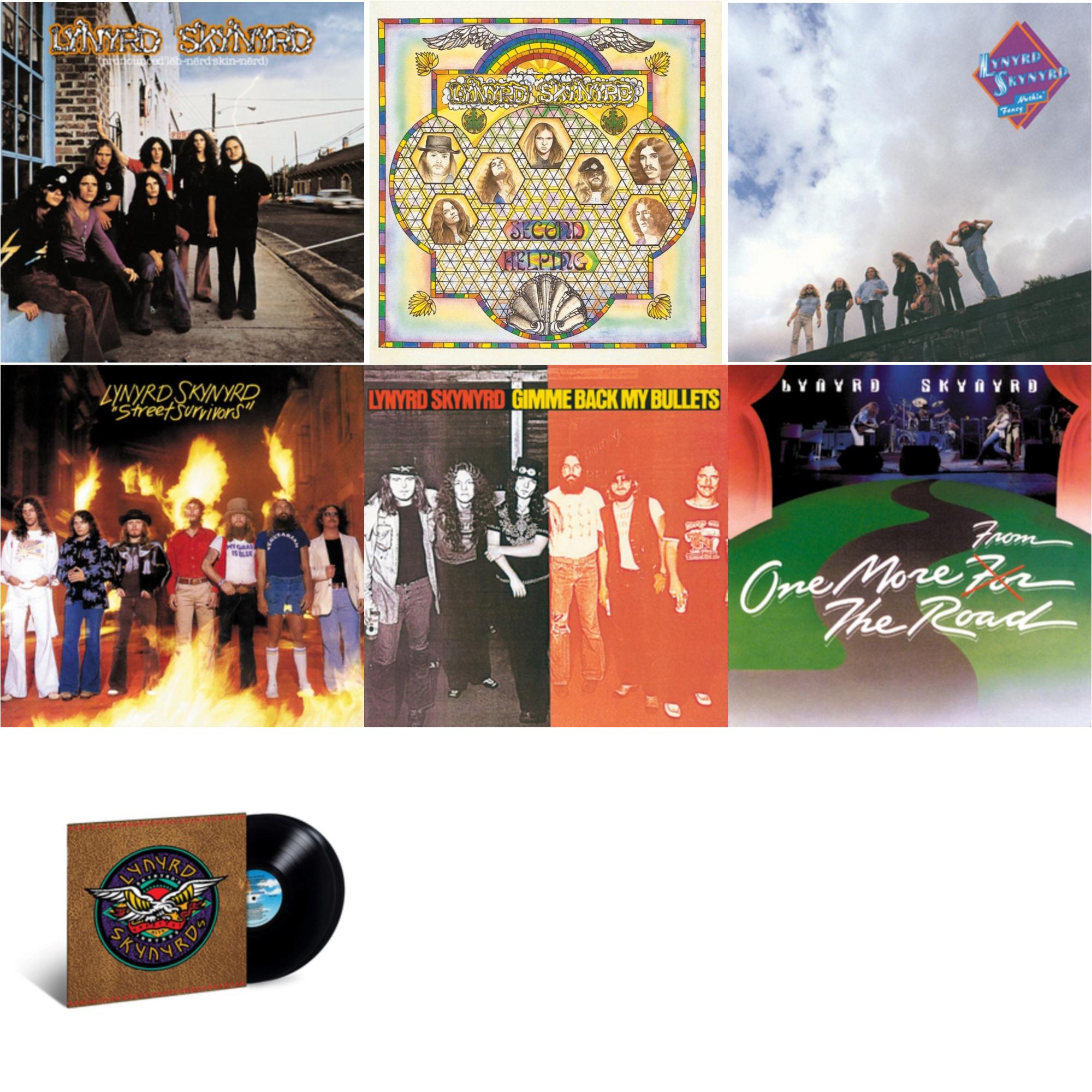 Pronounced Leh-Nerd Skin-Nerd & Second Helping & Nuthin Fancy & Street Survivors & Gimme Back My Bullets & One More From The Road & Skynyrd's Innyrds (Their Greatest Hits)