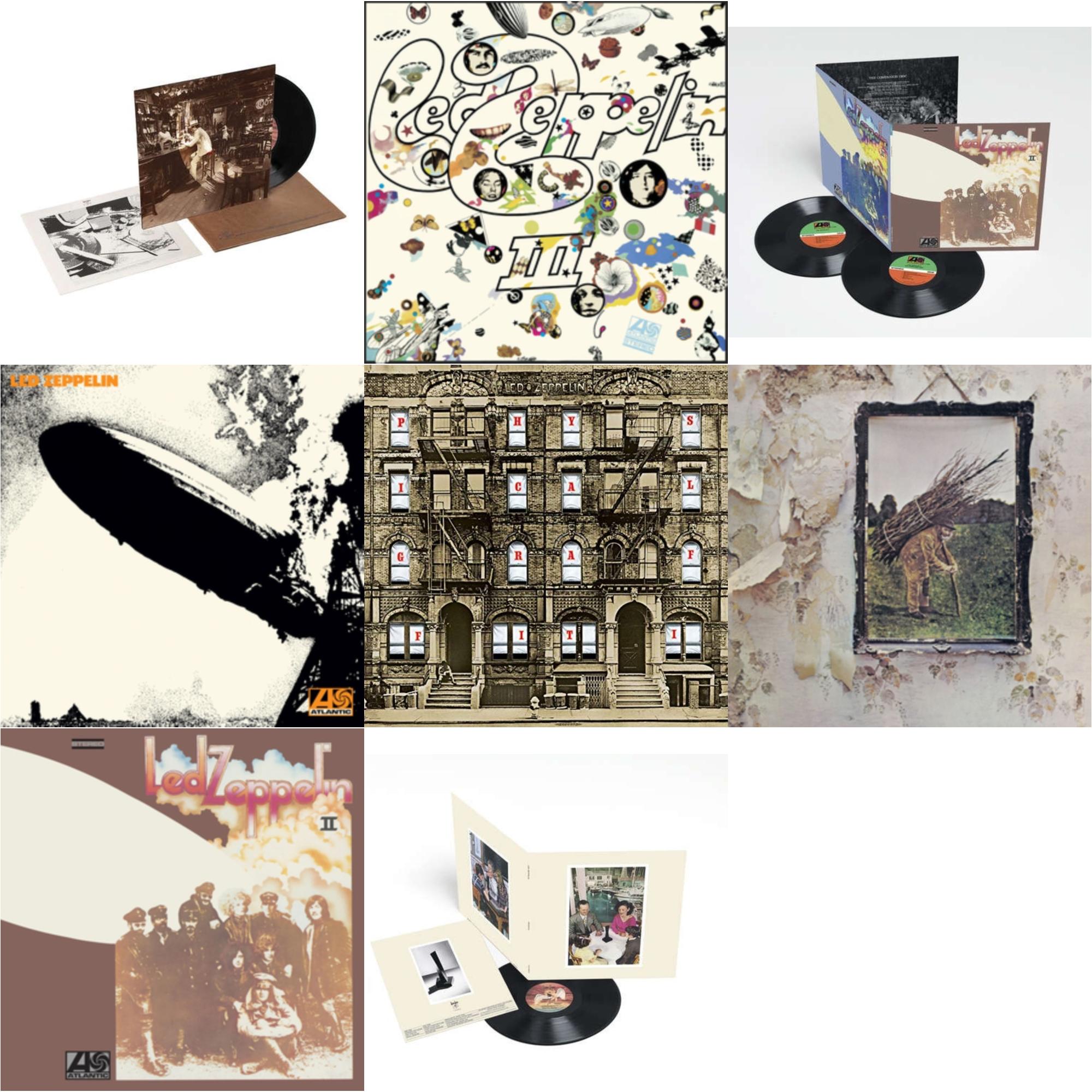 Led Zeppelin Ii (Deluxe Remastered/2LP/180) & In Through The Out Door & Led Zeppelin Iii (Remastered Original/180G) & Led Zeppelin Iv & Physical Graffiti (2015 Remaster) & Presence & Led Zeppelin Ii (180G/Remastered) & Led Zeppelin I (180G/Remastered)