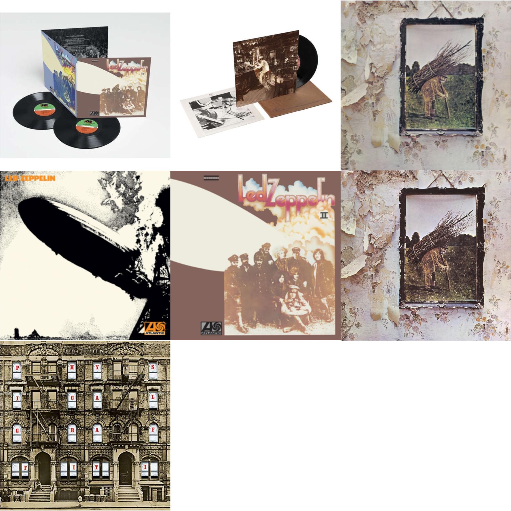 Led Zeppelin Ii (Deluxe Remastered/2LP/180) & In Through The Out Door & Led Zeppelin Iv & Physical Graffiti (2015 Remaster) & Led Zeppelin Ii (180G/Remastered) & Led Zeppelin I (180G/Remastered) & Led Zeppelin Iv (Clear LP Vinyl/180G) (Atl75)