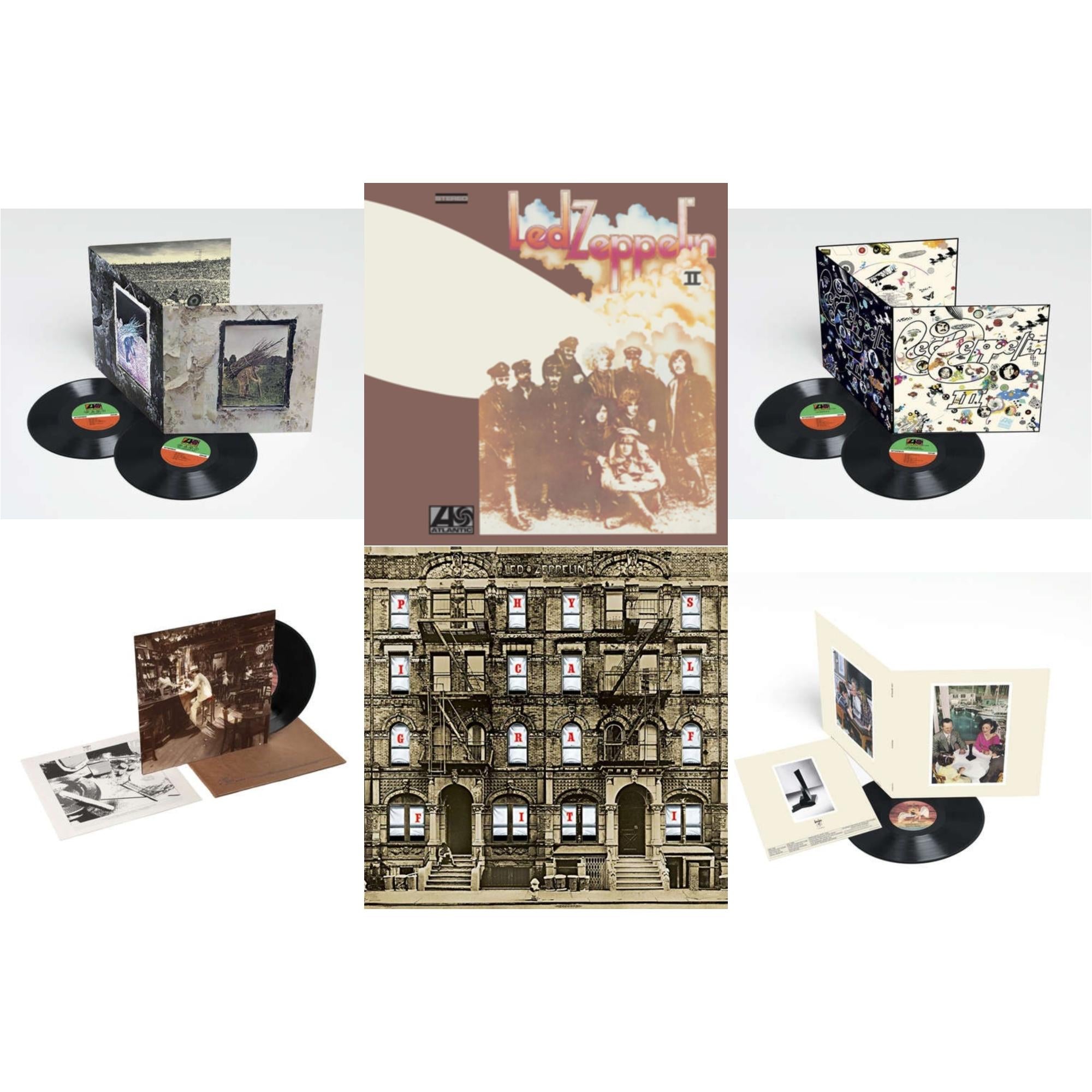 Led Zeppelin Iv (Deluxe Remastered/2LP/180G) & Led Zeppelin Iii (2LP/180G) & In Through The Out Door & Physical Graffiti (2015 Remaster) & Presence & Led Zeppelin Ii (180G/Remastered)