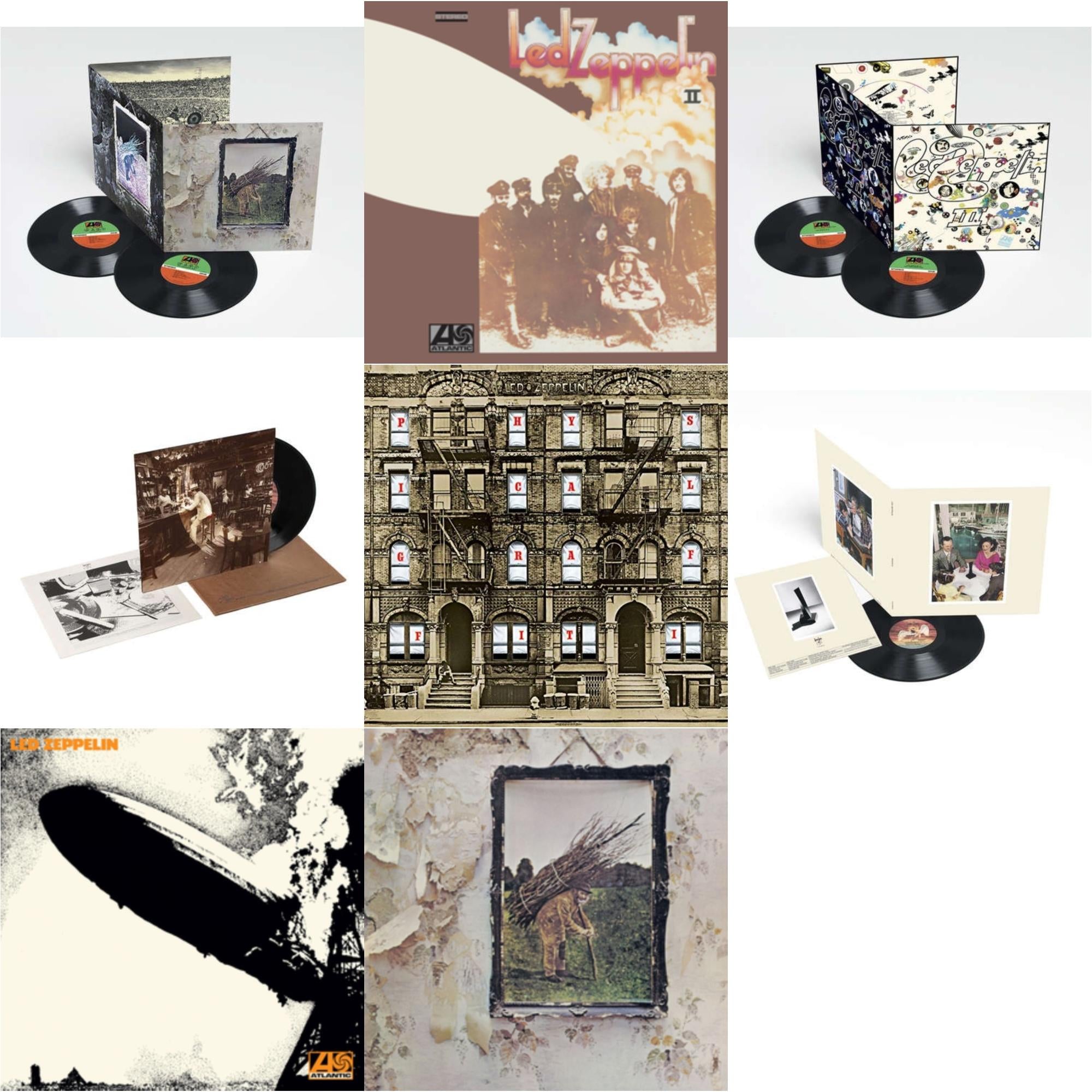 Led Zeppelin Iv (Deluxe Remastered/2LP/180G) & Led Zeppelin Iii (2LP/180G) & In Through The Out Door & Led Zeppelin Iv & Physical Graffiti (2015 Remaster) & Presence & Led Zeppelin Ii (180G/Remastered) & Led Zeppelin I (180G/Remastered)