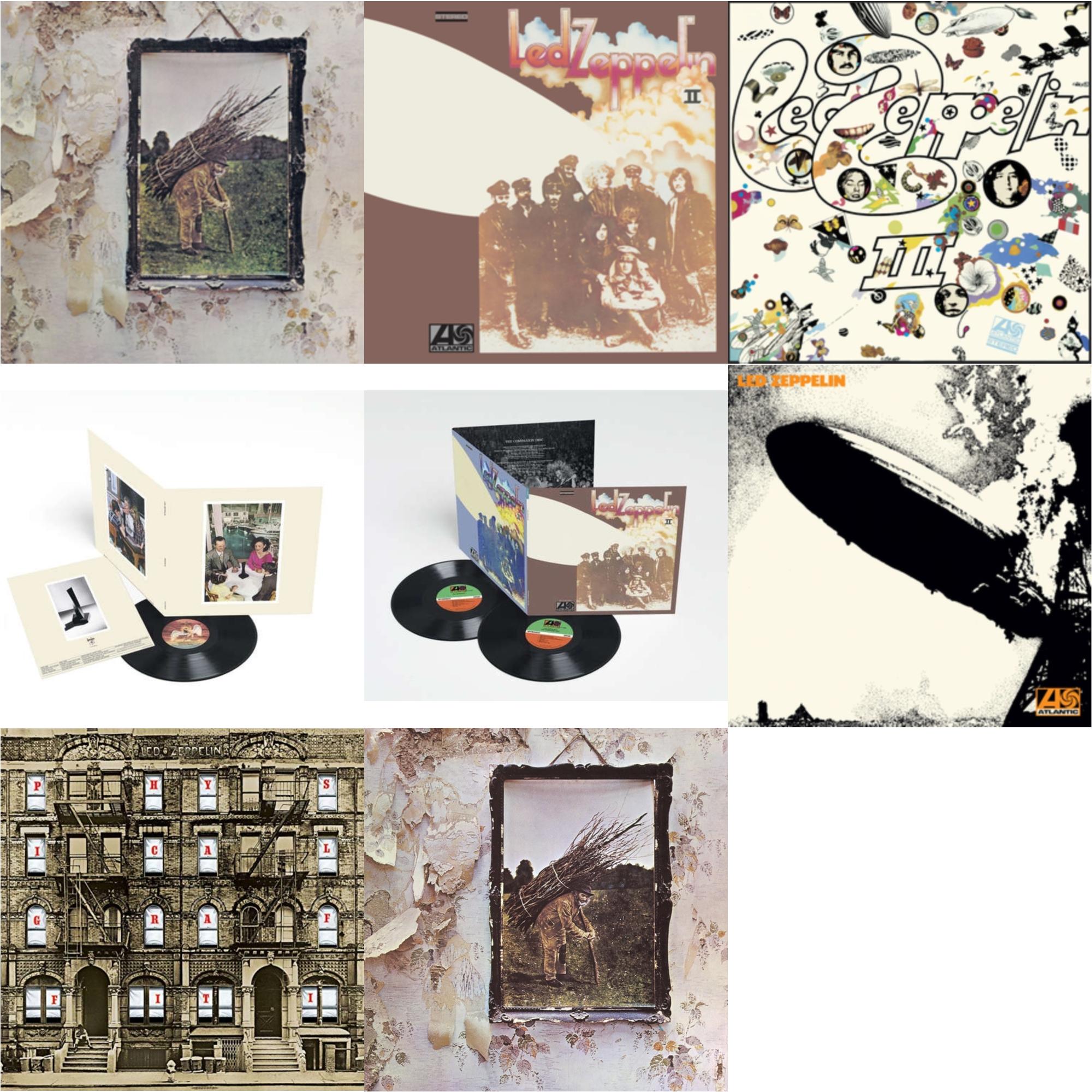 Led Zeppelin - Led Zeppelin Ii (Deluxe Remastered/2LP/180) & Led Zeppelin Iii (Remastered Original/180G) & Led Zeppelin Iv & Physical Graffiti (2015 Remaster) & Presence & Led Zeppelin Ii (180G/Remastered) & Led Zeppelin I (180G/Remastered) & Led