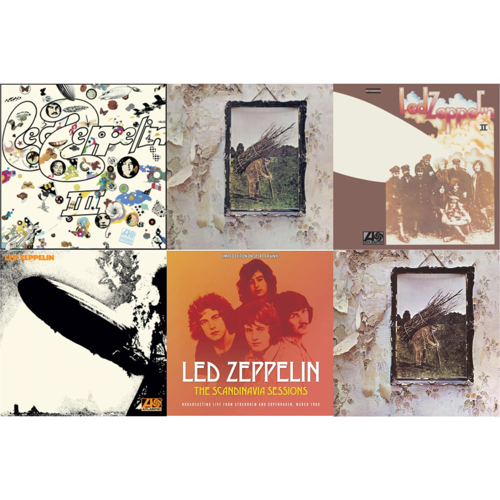 Led Zeppelin - Led Zeppelin Iii (Remastered Original/180G) & Led Zeppelin Iv & Led Zeppelin Ii (180G/Remastered) & Led Zeppelin I (180G/Remastered) & Scandinavia Sessions (Splatter LP Vinyl) & Led Zeppelin Iv (Clear LP Vinyl/180G) (Atl75)