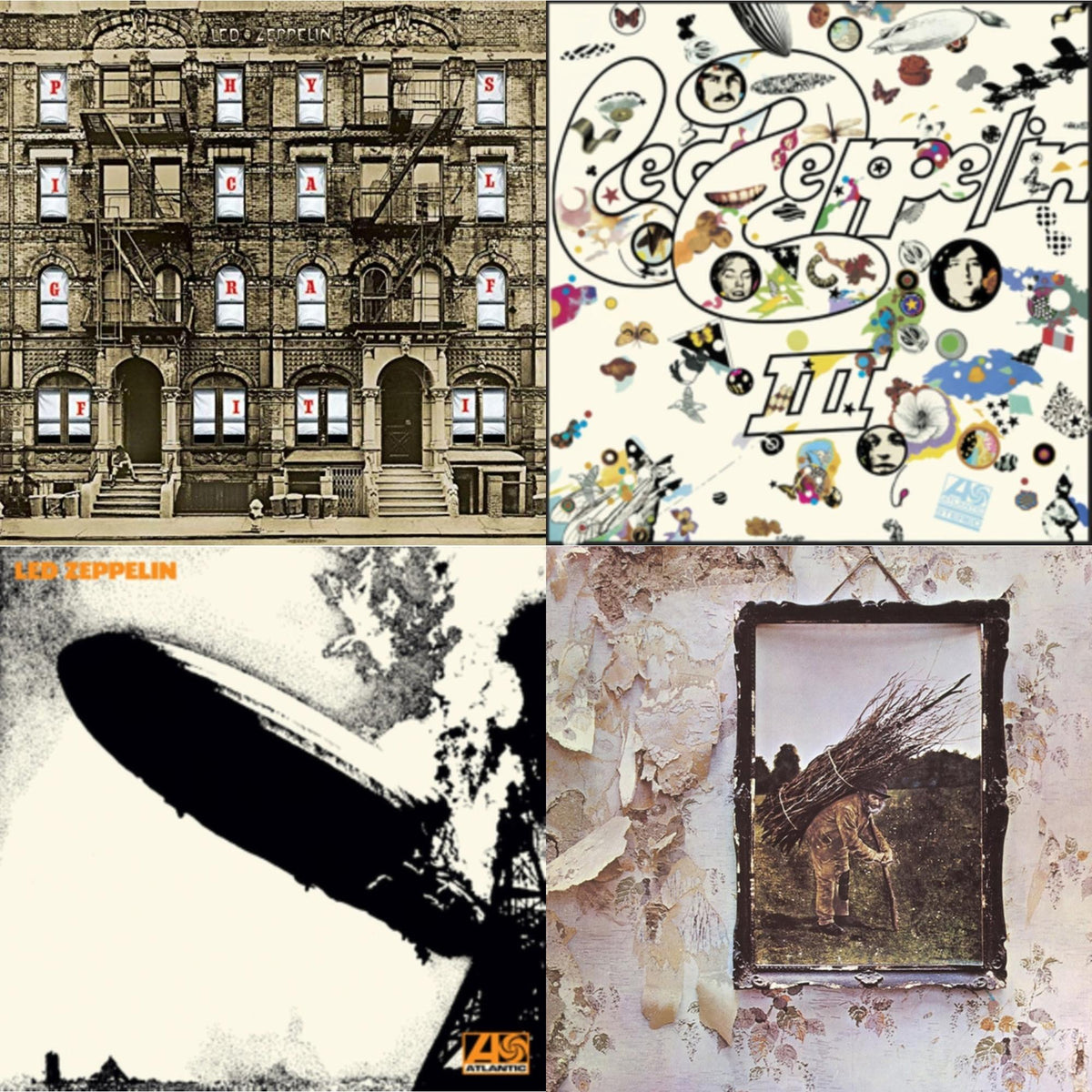 Led Zeppelin Iii (Remastered Original/180G) & Physical Graffiti (2015 Remaster) & Led Zeppelin I (180G/Remastered) & Led Zeppelin Iv (Clear LP Vinyl/180G) (Atl75)