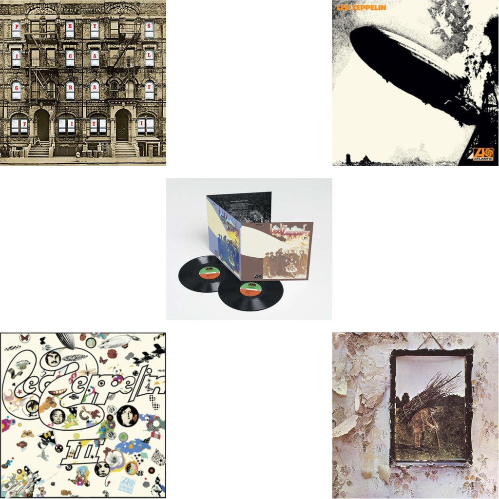 Led Zeppelin - Led Zeppelin Ii (Deluxe Remastered/2LP/180) & Led Zeppelin Iii (Remastered Original/180G) & Physical Graffiti (2015 Remaster) & Led Zeppelin I (180G/Remastered) & Led Zeppelin Iv (Clear LP Vinyl/180G) (Atl75)