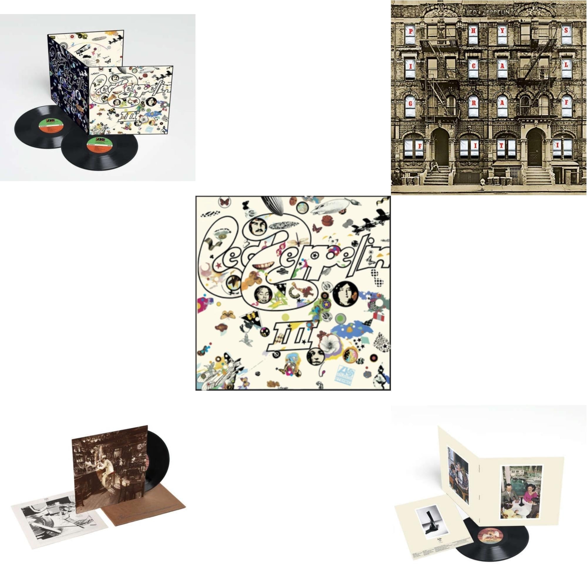 Led Zeppelin Iii (2LP/180G) & In Through The Out Door & Led Zeppelin Iii (Remastered Original/180G) & Physical Graffiti (2015 Remaster) & Presence