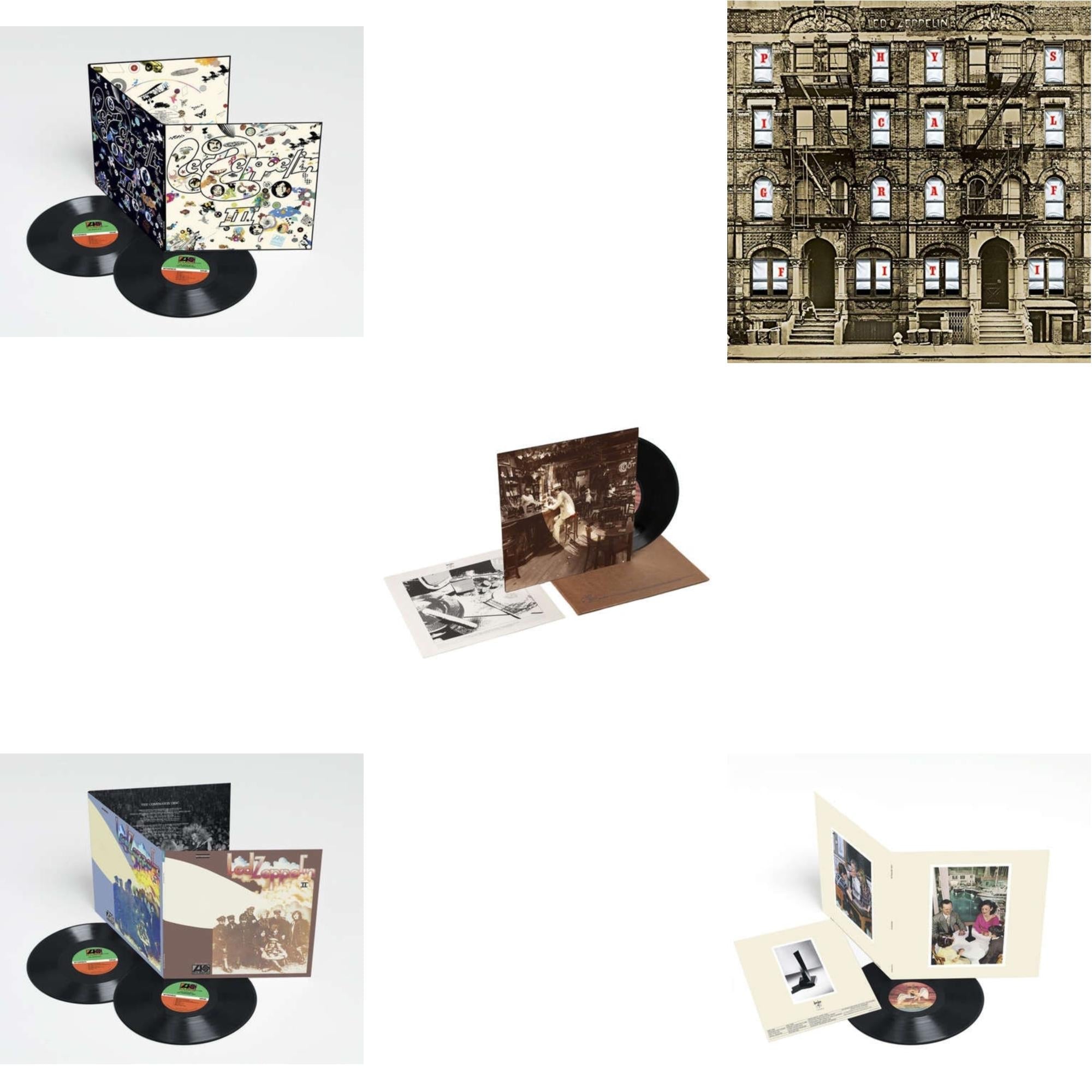 Led Zeppelin Iii (2LP/180G) & Led Zeppelin Ii (Deluxe Remastered/2LP/180) & In Through The Out Door & Physical Graffiti (2015 Remaster) & Presence