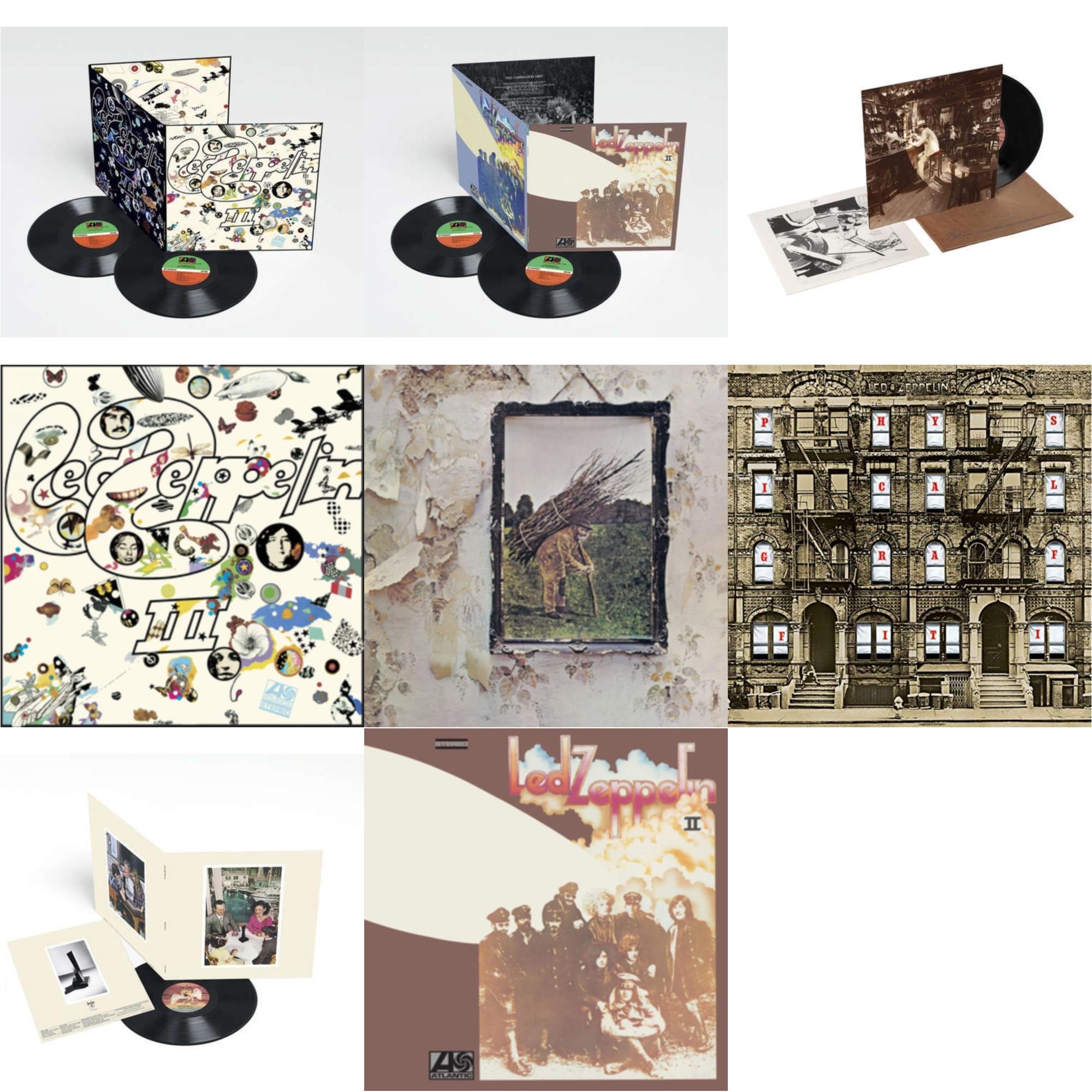 Led Zeppelin Iii (2LP/180G) & Led Zeppelin Ii (Deluxe Remastered/2LP/180) & In Through The Out Door & Led Zeppelin Iii (Remastered Original/180G) & Led Zeppelin Iv & Physical Graffiti (2015 Remaster) & Presence & Led Zeppelin Ii (180G/Remastered)