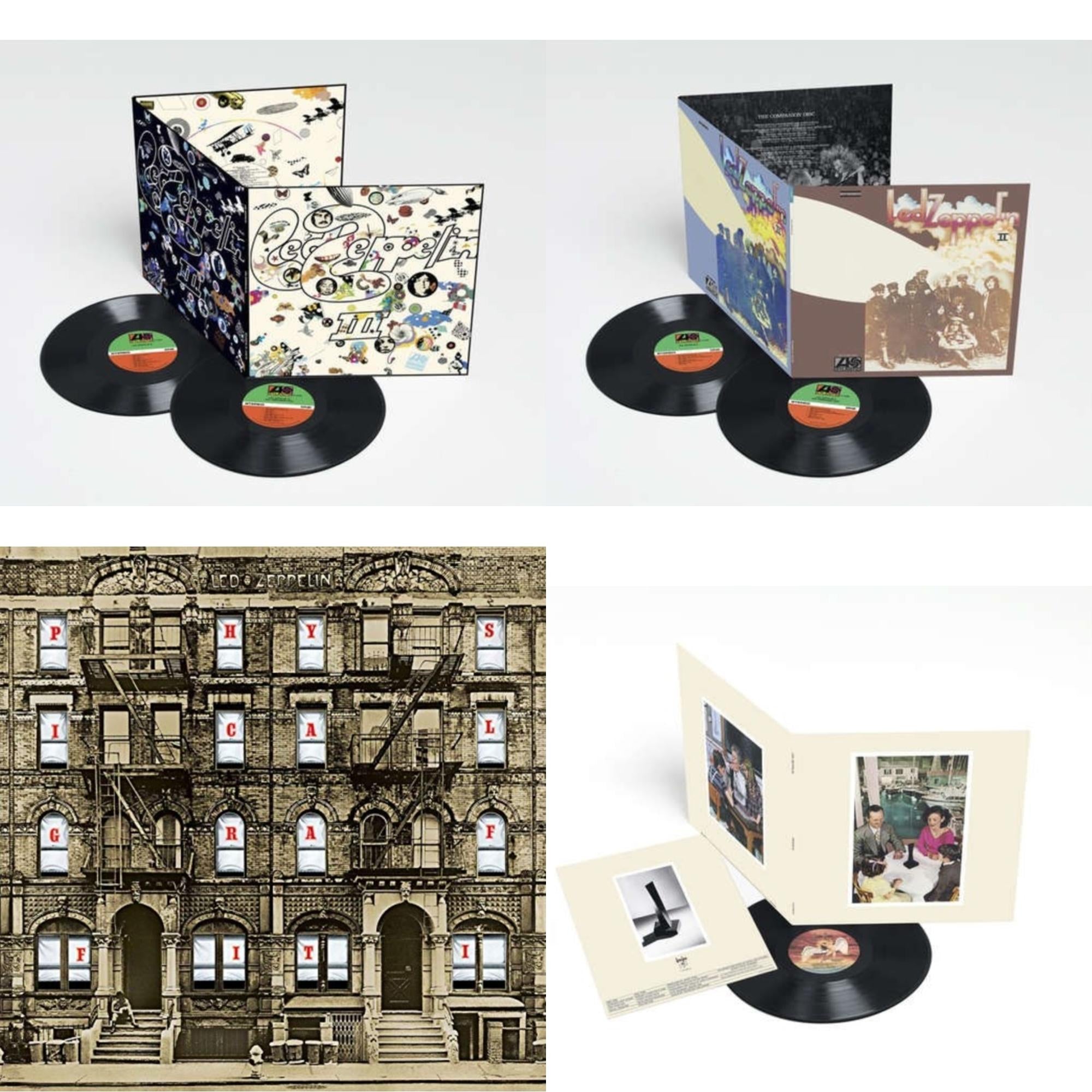 Led Zeppelin Iii (2LP/180G) & Led Zeppelin Ii (Deluxe Remastered/2LP/180) & Physical Graffiti (2015 Remaster) & Presence