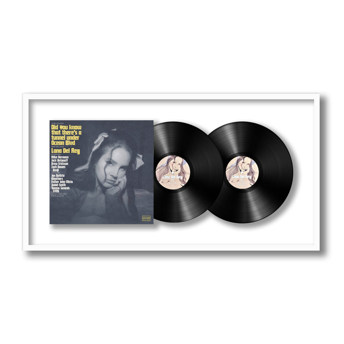 Lana Del Rey - Did you know that there's a tunnel underneath Ocean Blvd - Framed Vinyl Record
