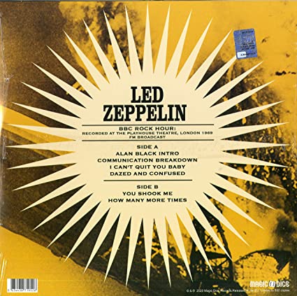BBC Rock Hour: Recorded at the Playhouse Theatre, London 1969 [Import] Vinyl Record