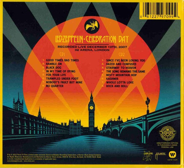 Led Zeppelin – Celebration Day (2 CD Softpak)