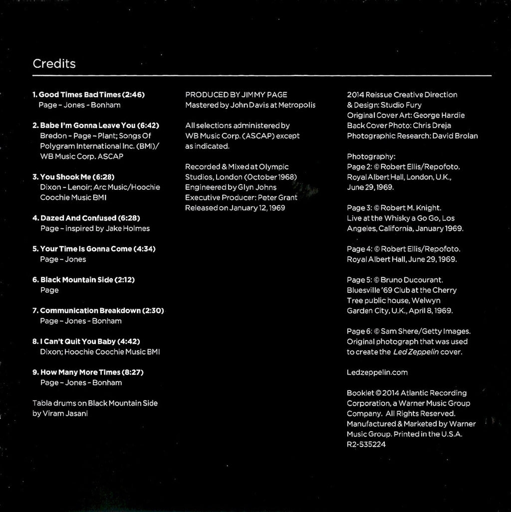 Led Zeppelin – Led Zeppelin I: Remastered Original Album Music CD