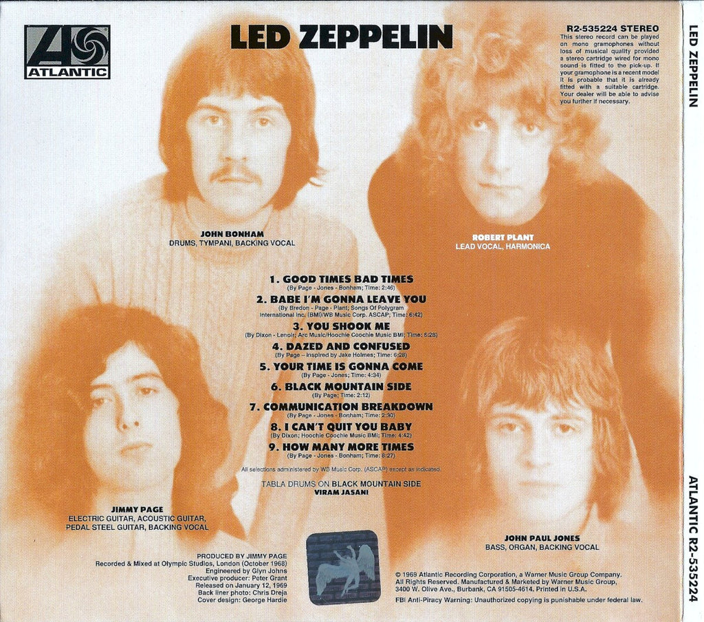 Led Zeppelin – Led Zeppelin I: Remastered Original Album Music CD