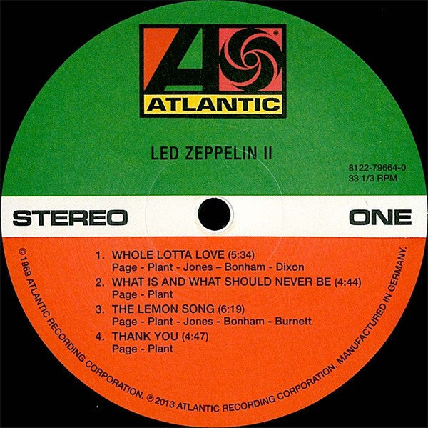 Led Zeppelin – Led Zeppelin II: Remastered Original Album (LP Vinyl) Vinyl Record