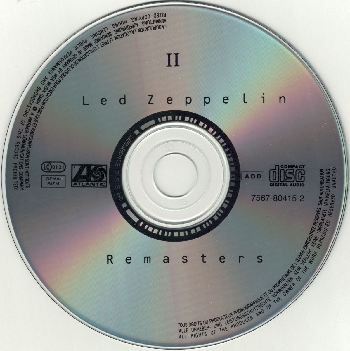 Led Zeppelin – Remasters (Import 2-CD) Music CD