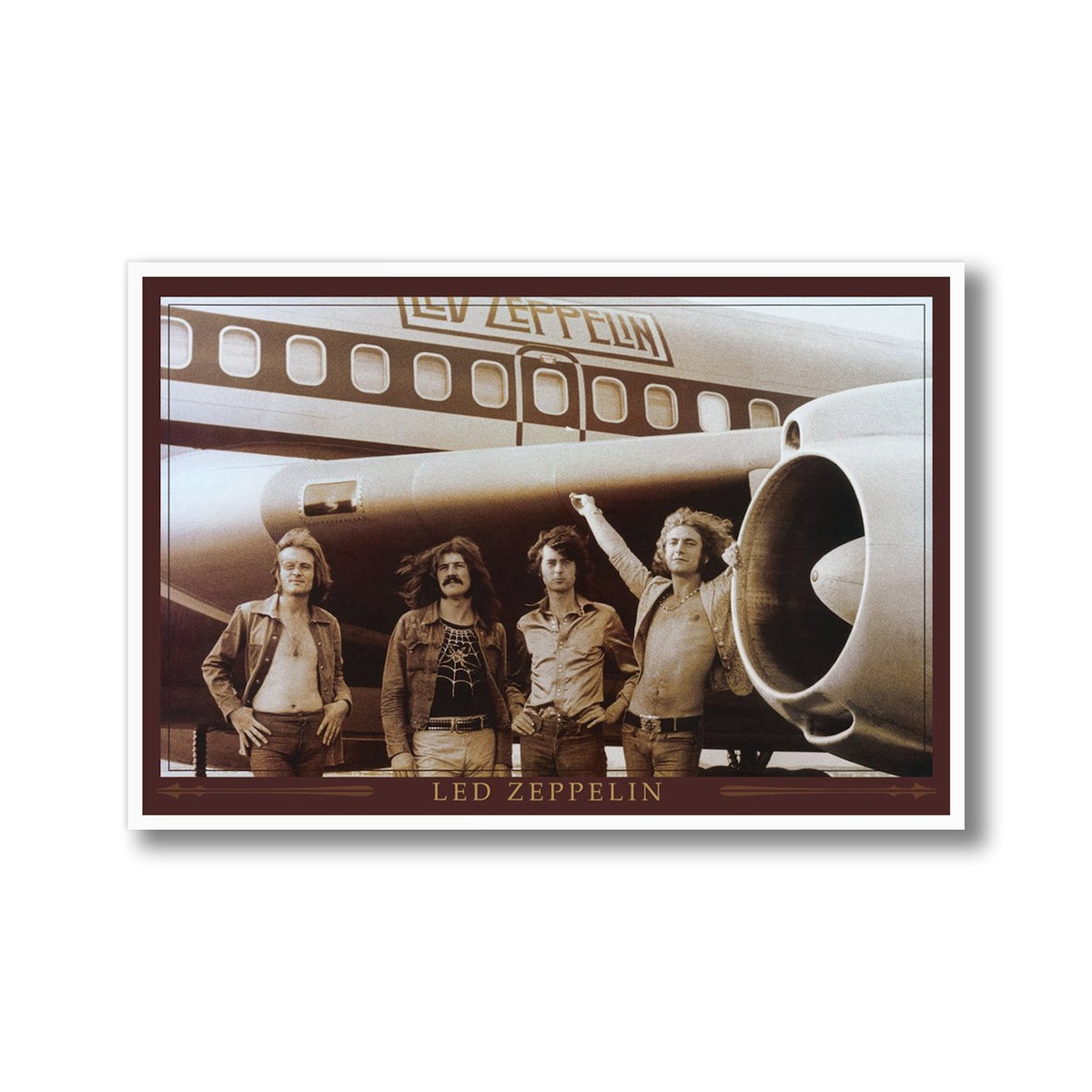 Led Zeppelin The Starship Framed Poster