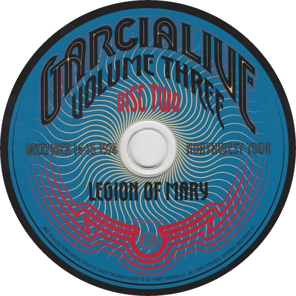 Legion of Mary – GarciaLive Vol. 3: December 14-15, 1974 Northwest Tour (3-CD) Music CD