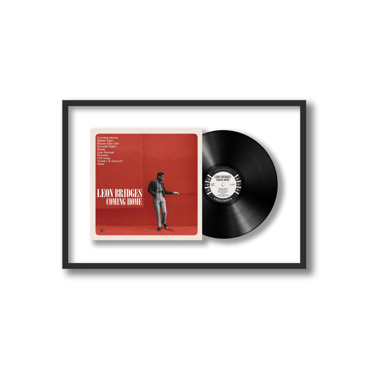 Leon Bridges - Coming Home - Framed Vinyl Record