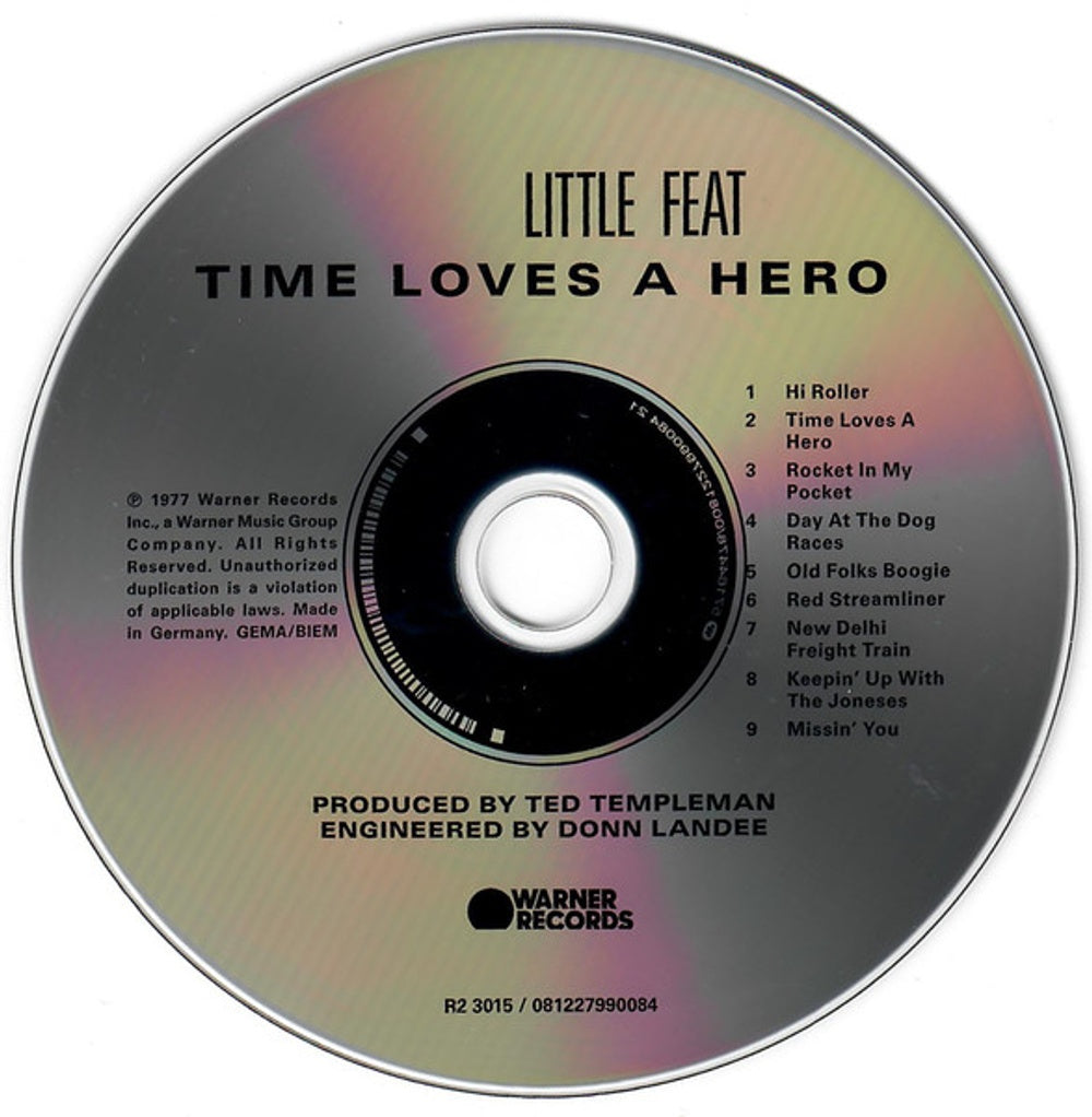 Little Feat – Time Loves a Hero Music CD